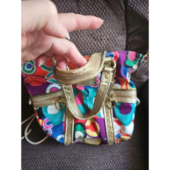 Coach F21361 Poppy Pop Signature C Spotlight Tote Hand/Shoulder Multicolored Bag - Picture 9 of 16
